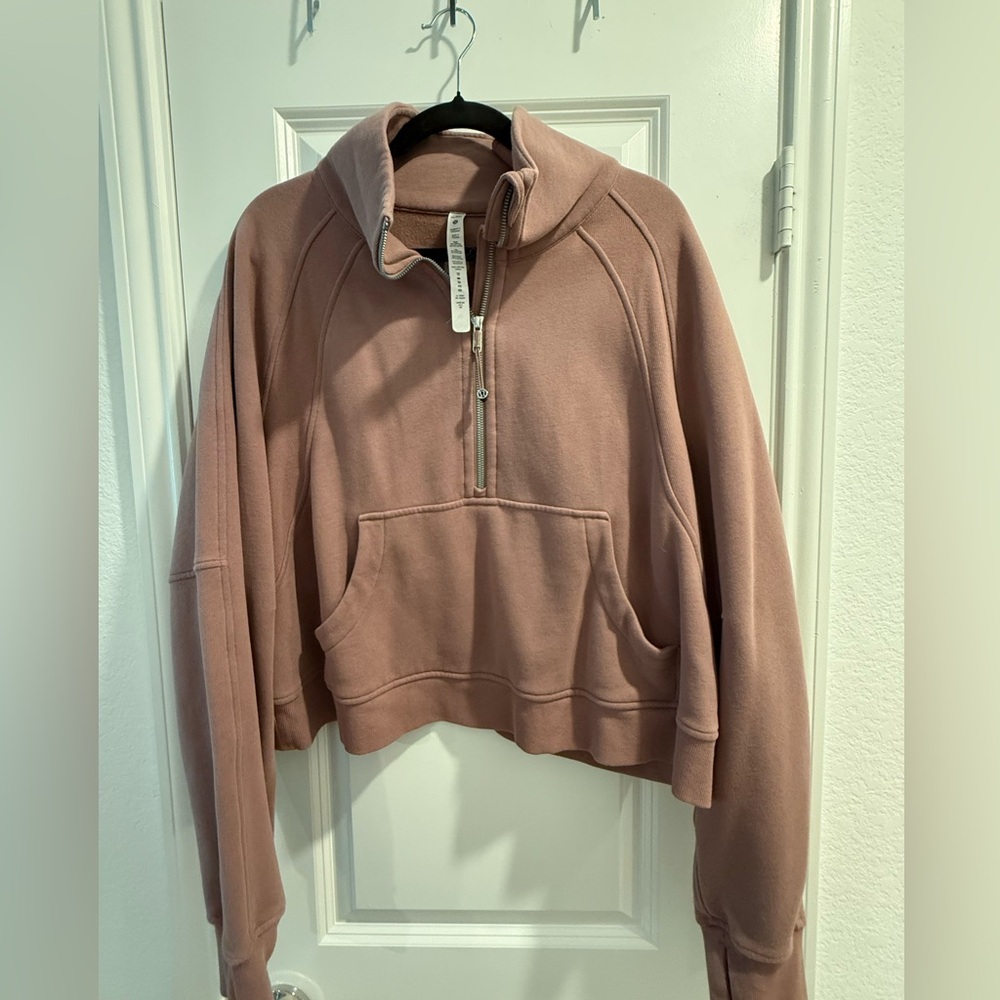Lululemon Oversized Funnel Neck Scuba - twilight Rose